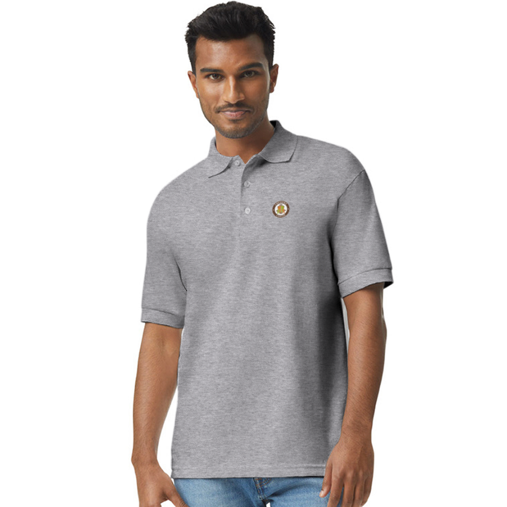 Blended Polo - heather gray
