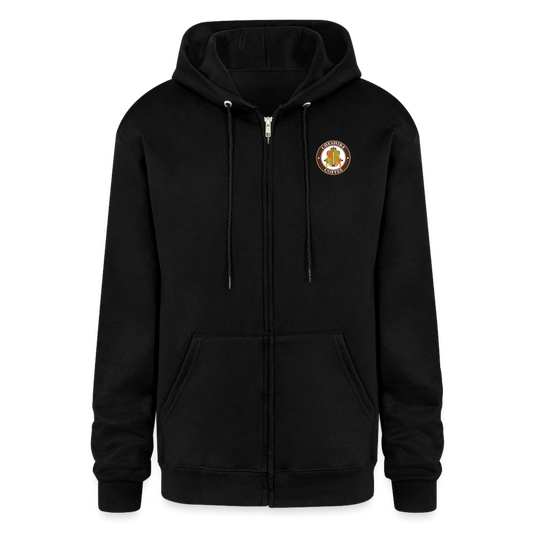 Cheshire Coffee Champion Unisex Full Zip Hoodie - black