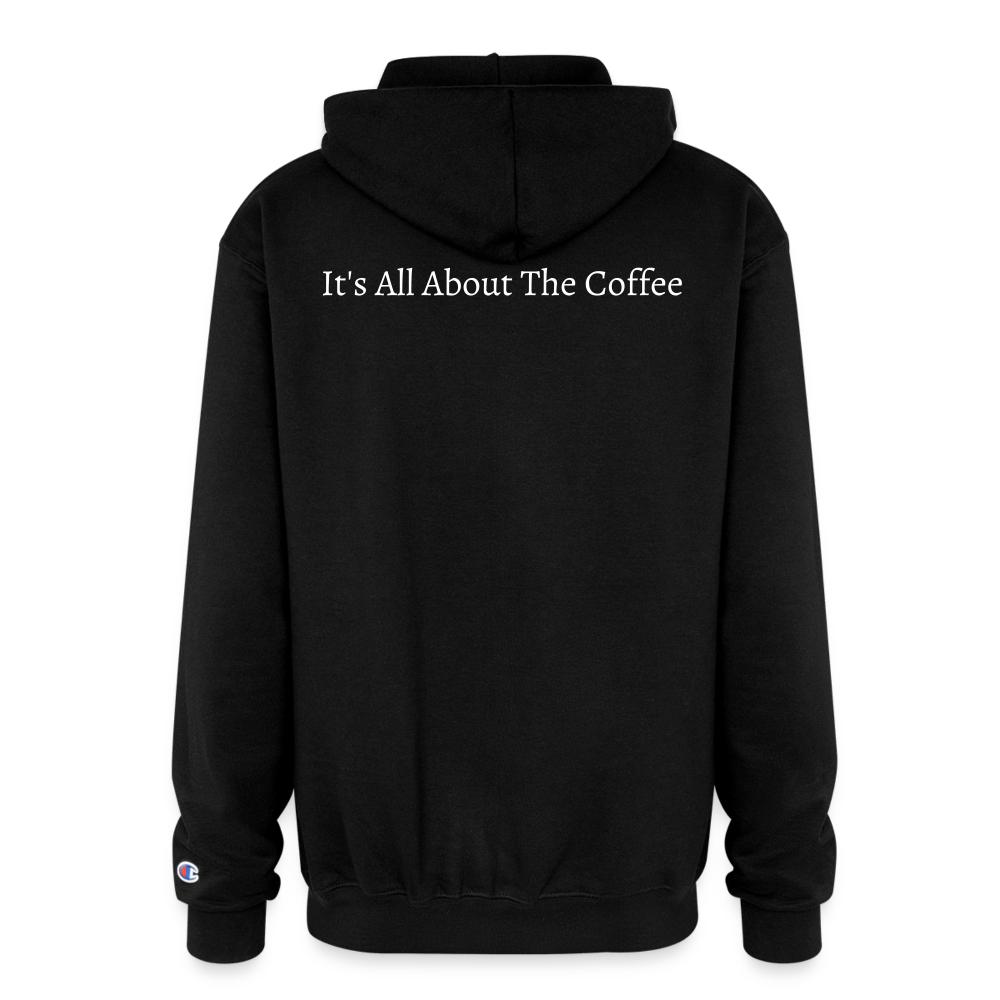 Cheshire Coffee Champion Unisex Full Zip Hoodie - black