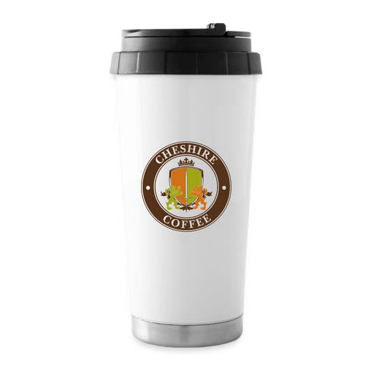 16 oz Travel Mug - white